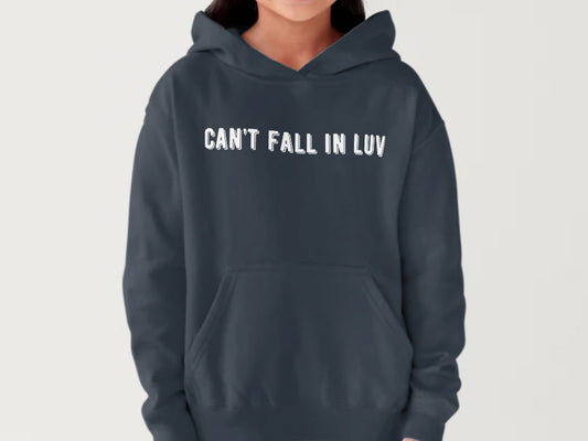 can’t fall in luv hoodie